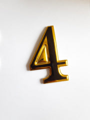 Self Adhesive Door Numbers Chrome Finish 2
