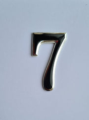 Self Adhesive Door Numbers Chrome Finish 2