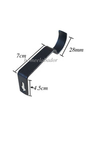 28mm Heavy Duty Metal Curtain Pole Rod Wall Bracket Holder Screw Drapery 5 color