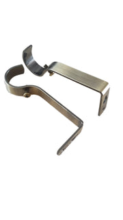 28mm Heavy Duty Metal Curtain Pole Rod Wall Bracket Holder Screw Drapery 5 color