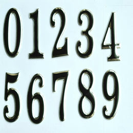 Self Adhesive Door Numbers Chrome Finish 2