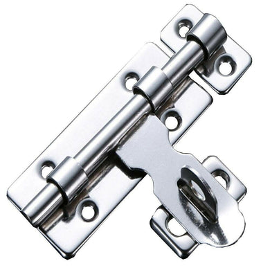 Sliding Bolt Gate Latch, 6-inch Stainless Steel Door Hasp with Padlock Hole