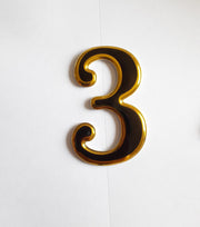 Self Adhesive Door Numbers Chrome Finish 2