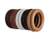 Homeelabador 45mm Wooden Curtain Hanging Ring hooks with Eyes