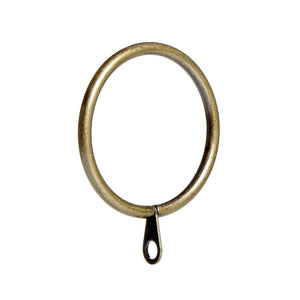 40mm Metal Curtain Rings with eyelets for curtain hooks, Pack of 12