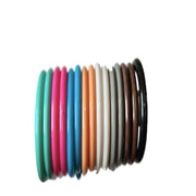 White Shower Curtains Ring Hooks Bathroom Waterproof Plastic Strong Hanger Pack of 12