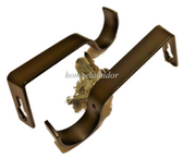 28mm Heavy Duty Metal Curtain Pole Rod Wall Bracket Holder Screw Drapery 5 color