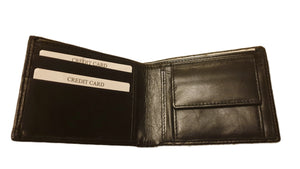 Genuine Lightweight Leather RFID Blocking Men Wallets Credit Card Holder, Coin Purse