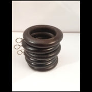 Pack of 12 Wooden Curtain Rings 38mm  with eyelets