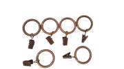 30mm Curtain Rings with Aligator Pinch Clips Pack of 10