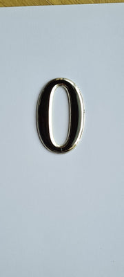 Self Adhesive Door Numbers Chrome Finish 2
