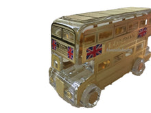 London Bus Souvenir Collection in Crystal Glass and metal covering.