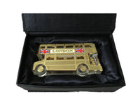 London Bus Souvenir Collection in Crystal Glass and metal covering.