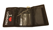 Union Jack London Tri-Fold Wallet with Chain Clip Mens Boys Gift Souvenir Purse