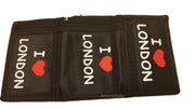 Union Jack London Tri-Fold Wallet with Chain Clip Mens Boys Gift Souvenir Purse