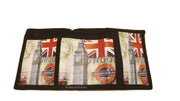 Union Jack London Tri-Fold Wallet with Chain Clip Mens Boys Gift Souvenir Purse