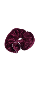 solid stone decor velvet elastic bobble hair Scrunchies bands medium or large lots of colours good quality by homeelabador
