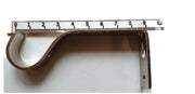 2 Metal Curtain Pole Rod Holder Brackets Hooks 19mm