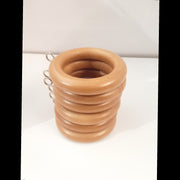 Pack of 12 Wooden Curtain Rings 38mm  with eyelets