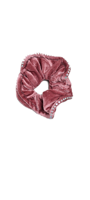 solid stone decor velvet elastic bobble hair Scrunchies bands medium or large lots of colours good quality by homeelabador