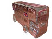 London Bus Souvenir Collection in Crystal Glass and metal covering.