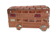 London Bus Souvenir Collection in Crystal Glass and metal covering.