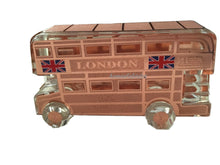London Bus Souvenir Collection in Crystal Glass and metal covering.