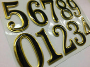 Self Adhesive Door Numbers Chrome Finish 2