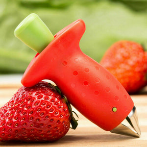 Strawberry Tomato Stem and Leaf Remover Huller Plucker fruit corer Peeler UK.