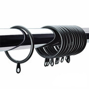 30MM Metal Curtain Rings Hanging Hooks for Curtains Rods Pole Voile Heavy duty