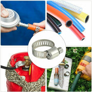 10pc Jubilee Clips Hose Clamps Metal Assorted Size Adjustable Set Garden Home UK