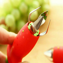 Strawberry Tomato Stem and Leaf Remover Huller Plucker fruit corer Peeler UK.