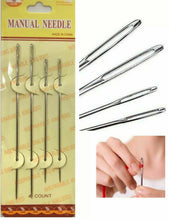 Sewing Kit Set with Extra Large & Machine Needles, 2x Measuring & Velco Tape 12pc Bobbins