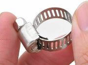 10pc Jubilee Clips Hose Clamps Metal Assorted Size Adjustable Set Garden Home UK