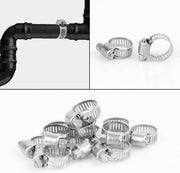 10pc Jubilee Clips Hose Clamps Metal Assorted Size Adjustable Set Garden Home UK