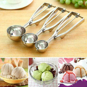 6cm/5cm/4cm Ice Cream Mash Potato DoughFood Spoon Scoop Kitchen Stainless Steel