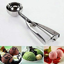 Ice Cream Scoop Stainless Steel 5cm Mash Potato Spoon Kitchen Tool Spring Dough