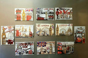 3D METALIC FRIDGE MAGNETS SET LONDON ICONS SOUVENIR FREE UK POSTAGE