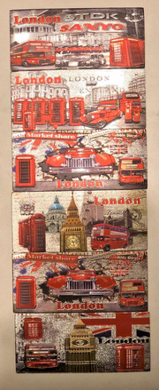 3D METALIC FRIDGE MAGNETS SET LONDON ICONS SOUVENIR FREE UK POSTAGE