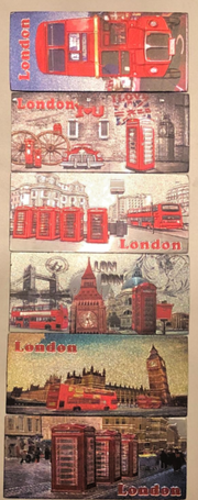 3D METALIC FRIDGE MAGNETS SET LONDON ICONS SOUVENIR FREE UK POSTAGE