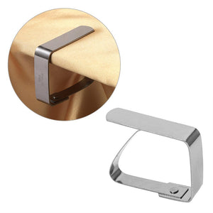 4x Heavy Duty Stainless Steel Table Cloth Cover Clip Dinner Picnic Outdoor Clamp.