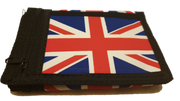 Union Jack London Tri-Fold Wallet with Chain Clip Mens Boys Gift Souvenir Purse