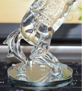 Decorative Crystal Ornament Horse Unicorn Glass Statue Figurine Home Décor Gift with Box
