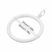 30MM Metal Curtain Rings Hanging Hooks for Curtains Rods Pole Voile Heavy duty