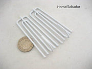 Metal Deep Pinch Pleat Prong Galvanised Short Neck Curtain Clip Hooks Pack of 20