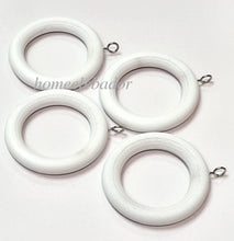 Homeelabador 45mm Wooden Curtain Hanging Ring hooks with Eyes